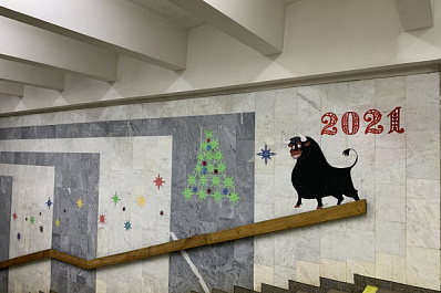 В Самаре на станции метро "Кировская" появится изгоняющий COVID бык