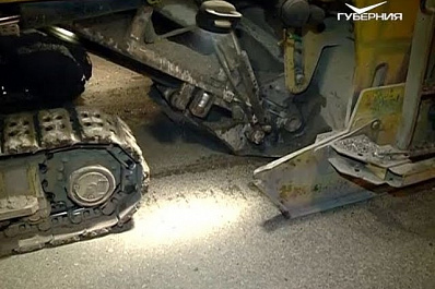 В Самаре начали ремонт дороги на улице Солнечной