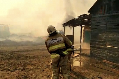 Причиной пожара в Яицком мог стать поджог