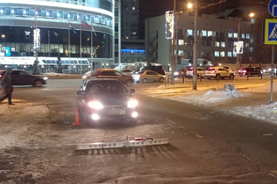 В Самаре водитель иномарки сбил женщину на зебре