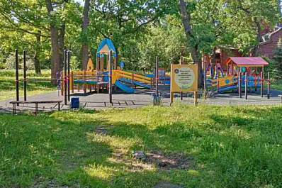 В клявлинском парке благоустраивают фонтан 