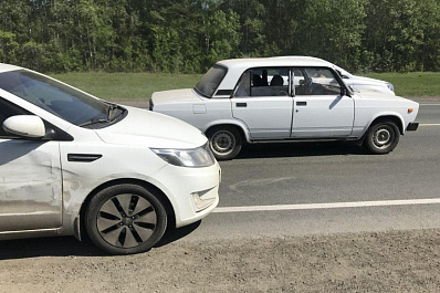 Пять автомобилей столкнулись в Красноярском районе