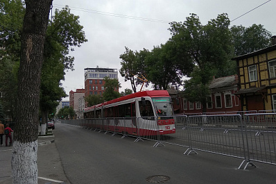 Ограждения вдоль трамвайных путей в центре Самары уберут