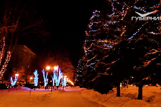 Новогодняя Самара. Улица Ленинградская 