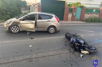 В Самаре пострадал 35-летний мотоциклист после столкновения с иномаркой