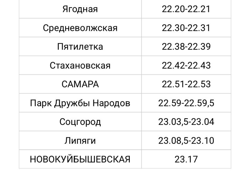 С 1 июня запустят вечернюю "Ласточку" из Тольятти до Новокуйбышевска 