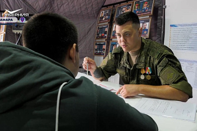 В Самарской области работают мобильные пункты отбора на военную службу