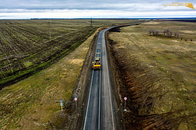 В Большеглушицком районе на школьном маршруте обустроили шумовые полосы