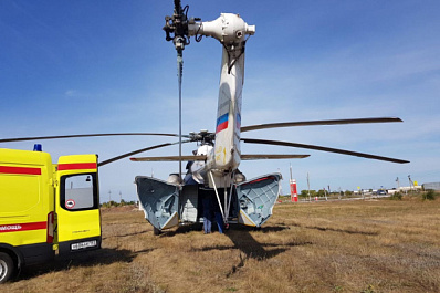 В самарскую больницу им. Середавина на вертолете санавиации доставили 14 пациентов 