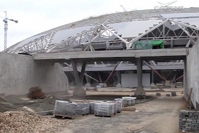 Заместитель министра строительства и ЖКХ России Леонид Ставицкий посетил стадион Самара Арена