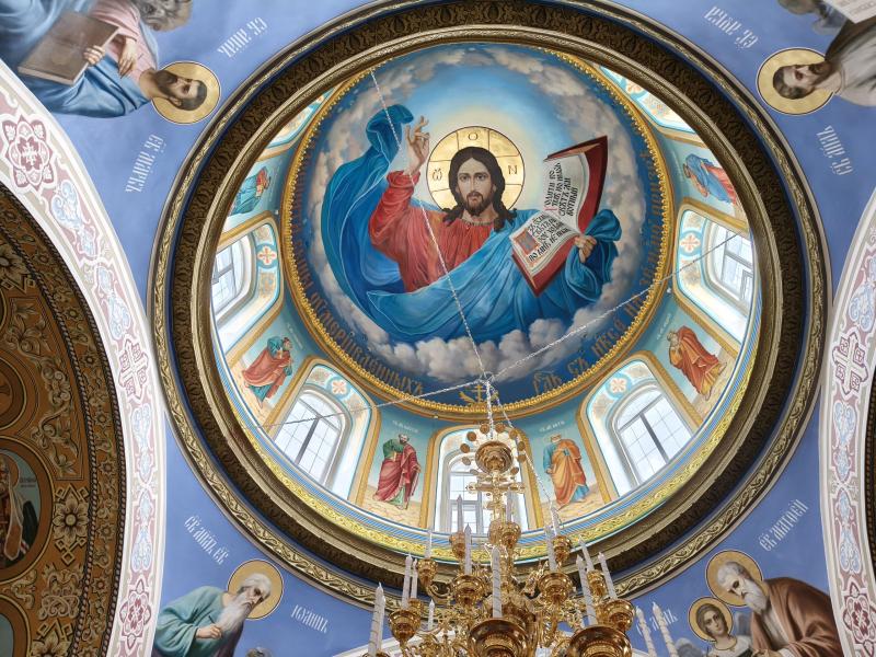 В храме Рождества Христова в селе Рождествено обновили роспись