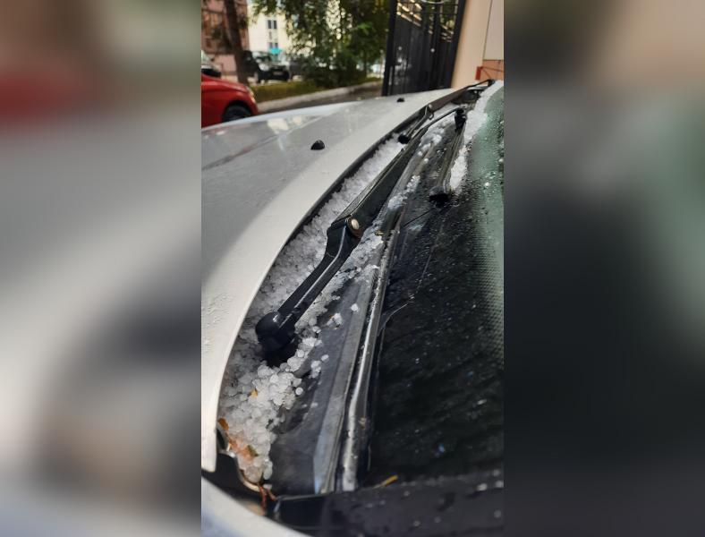 В Самаре 7 сентября 2021 года в нескольких районах выпал град