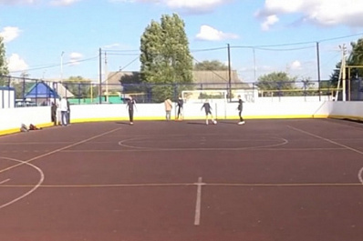 В Большечерниговском районе открыта еще одна универсальная спортивная площадка 