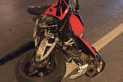 В Самаре водитель иномарки подрезал и сбил мотоциклиста