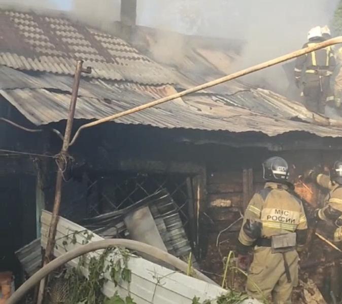 В Самаре 30 мая загорелся дом на улице Воронежской