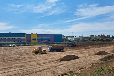 В похвистневском "Парке ветра" распланировали территорию и разметили дорожки 