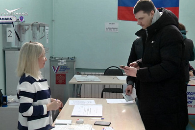 Профессиональные спортсмены Самарской области приняли участие в голосовании на выборах Президента РФ