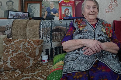 95-летняя участница Сталинградской битвы проголосовала в Сызрани