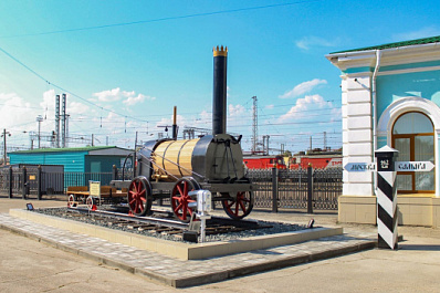 В Самарской области на станцию Сызрань-1 "прибыл" первый российский паровоз