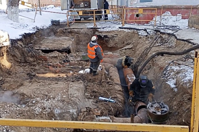 В Новокуйбышевске отремонтировали поврежденную теплосеть