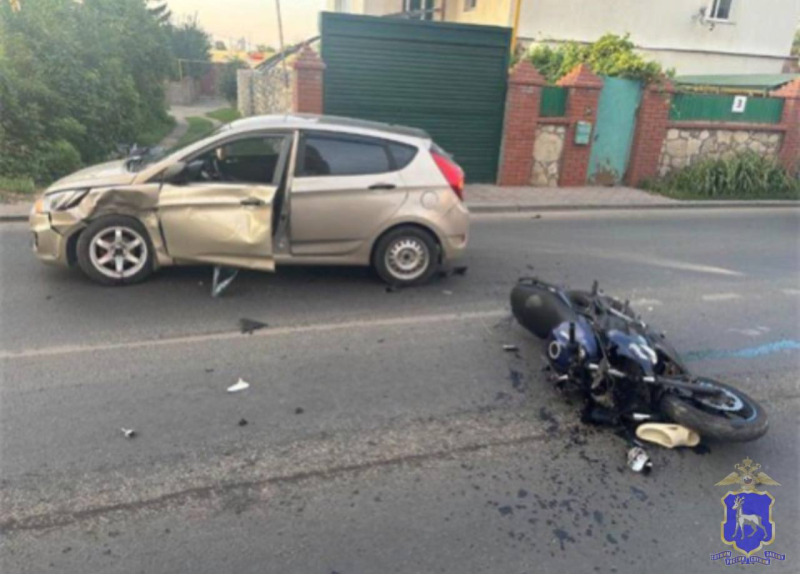 В Самаре пострадал 35-летний мотоциклист после столкновения с иномаркой