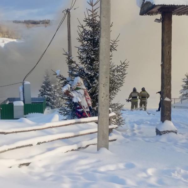 В Самарской области 1 января сгорела баня