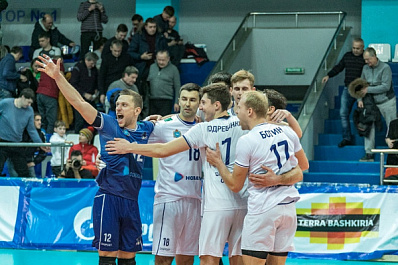Волейбольная "Нова" на выезде обыграла "Газпром-Югру"