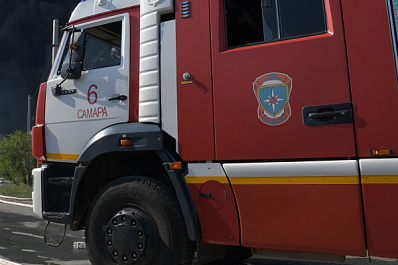 В Самаре при пожаре на Демократической пострадала девушка