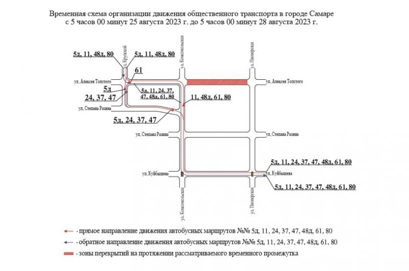 В Самаре перекрыли улицы Алексея Толстого и Гаражную