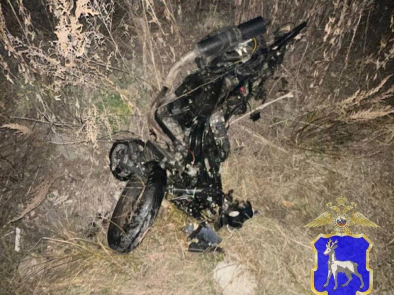 Съехал в кювет: в Самарской области погиб мотоциклист 7 октября
