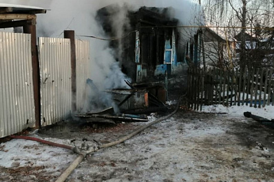 В селе под Самарой при пожаре погибли два человека