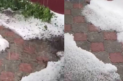 В Самарской области выпал снег