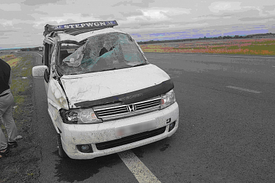 19-летний водитель на большой скорости перевернул иномарку в Самарской области