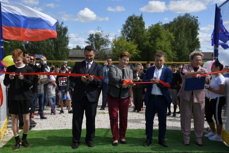 В Шигонском районе открыли новую спортплощадку