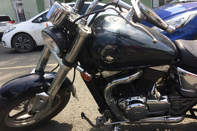 В Самаре водитель иномарки наехал на мотоциклиста