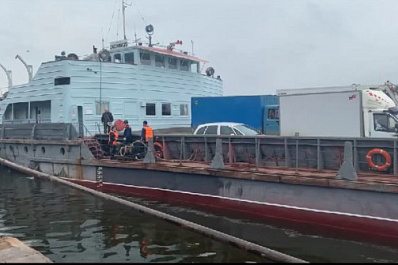 Работу грузовой переправы Самара-Рождествено временно приостановили из-за паводка