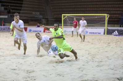 Пляжные "Крылья Советов" на этапе чемпионата России смогли обыграть хозяев