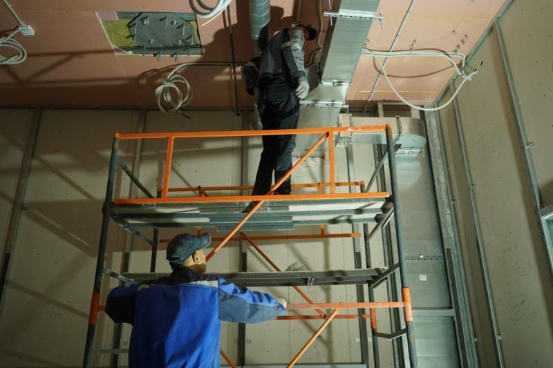 В областной детской больнице имени Н. Н. Ивановой завершается строительство операционного блока