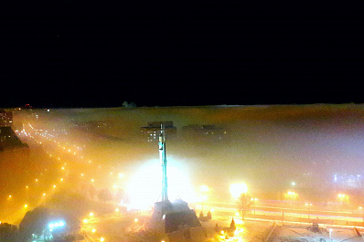 Плотный туман окутал Самару минувшей ночью