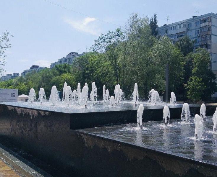 В Самаре запустили еще один новый фонтан в парке "Воронежские озера"