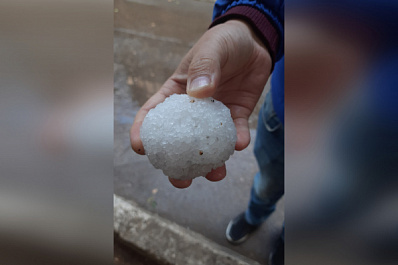 В Самаре 7 сентября 2021 года в нескольких районах выпал град