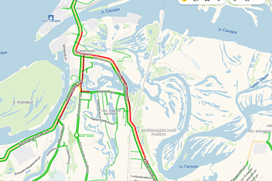 В Самара на въезде в город образовалась огромная пробка 