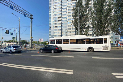 В Самаре два пассажира автобуса № 67 пострадали в ДТП на Московском шоссе