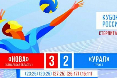 Волейбольная Нова в матче Кубка России взяла верх над уфимским Уралом