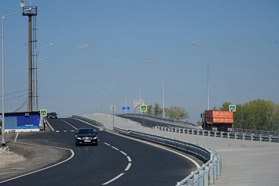 На полтора года раньше сроков завершили строительство моста через реку Сок в Самарской области