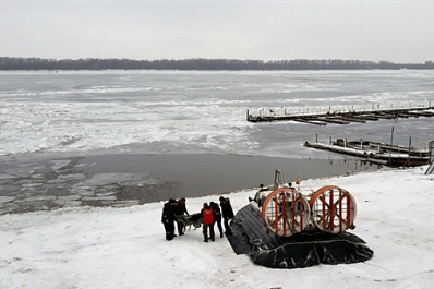 В Самаре по Волге пустят ледокол, чтобы наладить переправу до Рождествено