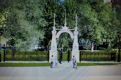 В Струковском саду появятся входные ворота образца начала XX века 