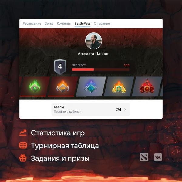 Прямые трансляции матчей киберспортивного турнира по Dota 2 на русском языке покажет ВКонтакте