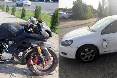 24-летний водитель иномарки сбил мотоциклиста в Самаре