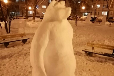 В Тольятти вручили благодарность автору снежных скульптур